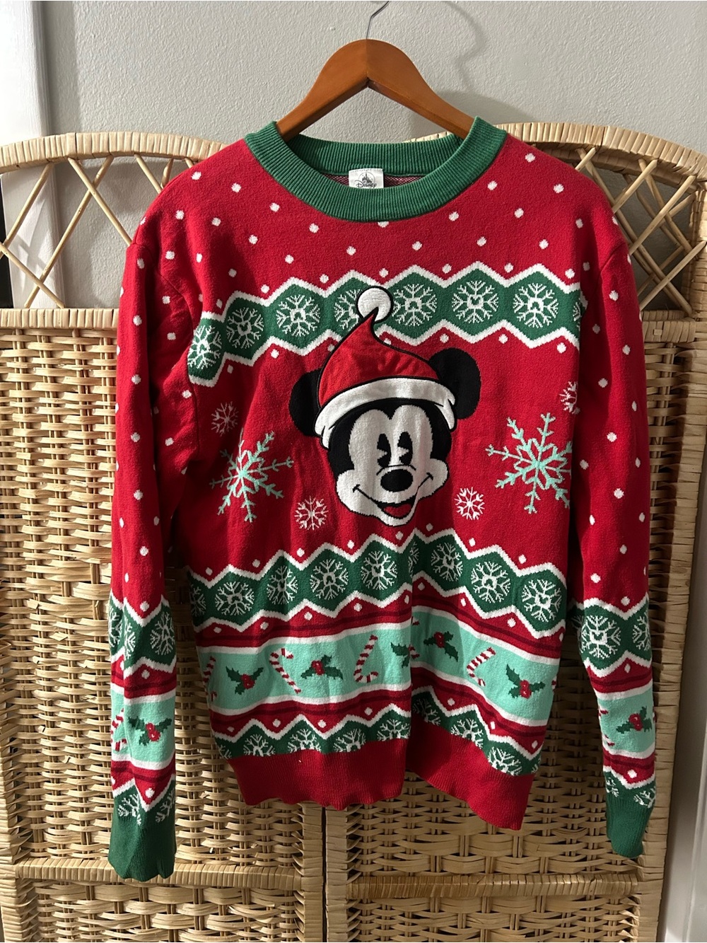 Disney Mickey Mouse Men’s Ugly Christmas Sweater size Med